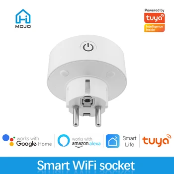 HIMOJO 10.A Wifi Smart Plug Kārba Tālvadības pults Ar Enerģijas Monitoru, taimeris, Alexa, Google, Home, Balss Kontrole, Elektriskie ES & FR Plug