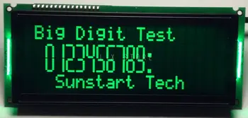 LCD 2004. GADA LCD2USB USB interfeiss 20X4 LCD ekrānu, melnā fona, zaļā fontu