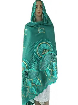 2023Muslim Ramadāna Hijab lielajam 2.4 m liels liels izmērs šalle Hijabs Sievieti Āfrikas Islāmu Dubaija Kokvilnas Izšūt Šalle Šalle