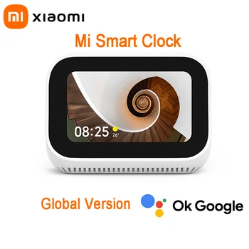 Globālo Versiju Xiaomi Mi Smart Pulkstenis AI Touch Screen Displejs, Skaļrunis Bluetooth 5.0 Modinātājs WiFi Savienojuma Ok Google Kontrole
