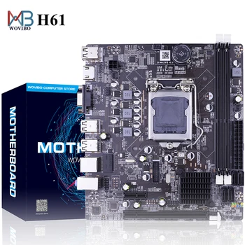 H61 Mātesplati LGA 1155 DDR3 Atmiņa 16GB, Micro-ATX Darbvirsmas Mainbord par LGA1155 Socket Intel Core I3 I5 I7 Xeon CPU