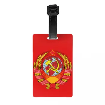 Ģerbonis Padomju Savienības Bagāžas Tagus Somas Gudrs CCCP Krievijas Bagāžas Birkas Privātuma Segtu ID Etiķete