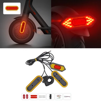 Pagrieziena Signāla Lampas, ABS Nomaiņa Xiaomi Mi Elektriskā Motorollera M365/ PRO/1S /Lite /Ēteriskās Scooter Atstarojošs Aizmugures Gaismas