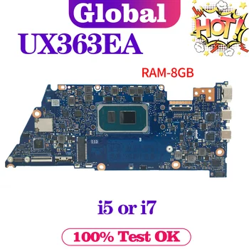 KEFU Mainboard Par ASUS Zenbook Flip 13 OLED UX363E UX363EA BX363EA RX363EA Klēpjdators Mātesplatē I5 I7, 11. Gen 8GB/RAM