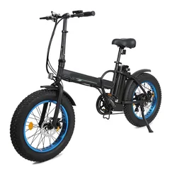 2023 mini salokāms elektriskā tauku riepu velosipēdu e velosipēdu 500w motors 20