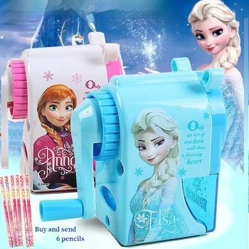 Disney Saldēti Elsa Pusautomātiskā Asināmais Gudrs, Kancelejas preces, Dāvanu 6-12mm Zīmuļi Un Krāsu Zīmuli Cute Skolas Piederumi