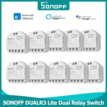 Sonoff 2 Banda Smart Switch DUALR3 Lite Dubulto Releju Modulis EWeLink Kontrolēt Strāvas Mērīšanas Wifi Slēdzis Atbalstu, Alexa, Google Home