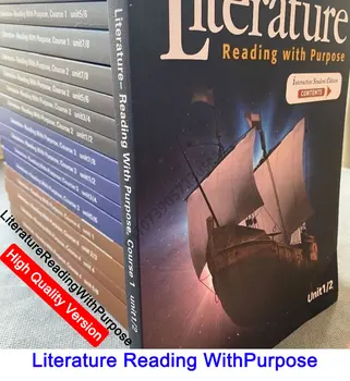 16 Grāmatas/Komplekts California Literatūra, Mācību Materiāls, Kas Glencoe LiteratureReadingWithPurpose Cahier De Texte Scolaire
