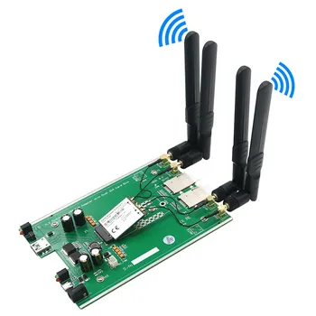 M. 2 NGFF 3G/4G/5G Modulis B Taustiņu, lai USB3.0 Tīkla Adapteris Stāvvadu Valdes Dual SIM Kartes Slots DC / TYPE-C papildu Jauda w/ 4 Antenas