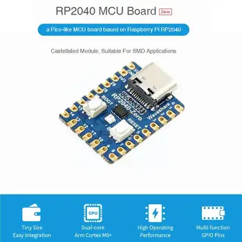 Sākotnējā Aveņu Pi PICO Attīstības padomes RP2040-Nulle Mini Mikrokontrolleru Dual-core Cortex M0+ Procesors 2MB Flash H8J9