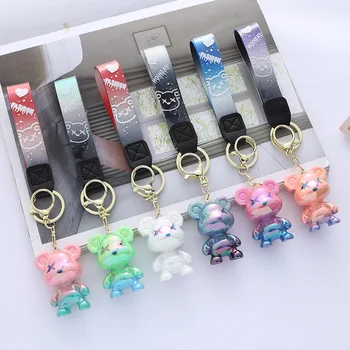 Cute Sedz Atslēgu piekariņi Sveķu Taustiņu Sprādzes Slīpums Galaxy Keychain Aušanas Modes Soma Kulons Auto Atslēgu Gredzens Meitenēm Dāvanu