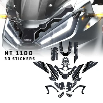 HONDA NT1100 NT 1100 2022 2023 3D Motociklu Sveķiem, Epoksīda Uzlīmes Pusē bumerangs Tvertne Pad Anti Scratch Decal neslīdoša TankPad