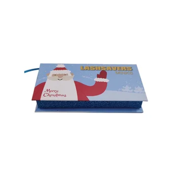 Ziemassvētku skropstu lodziņā Custom Etiķetes Tukšs Skropstu Box Logo ziemassvētku tukša sprauga, rūtiņu Magnētisko Skropstu Iepakojuma